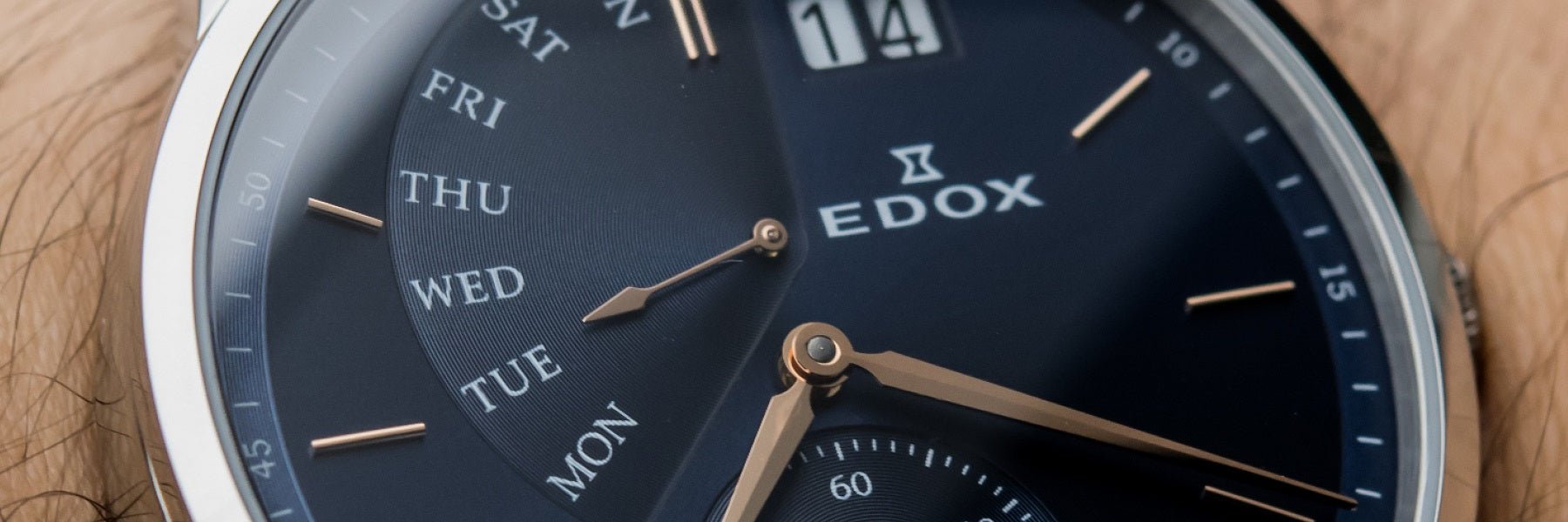 Edox day date automatic sale